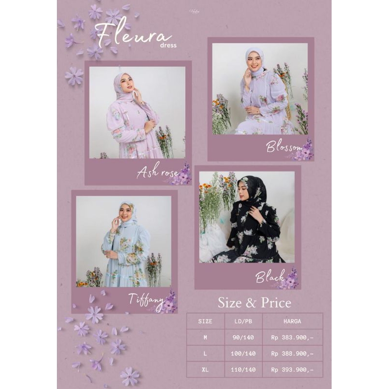 FLEURA DRESS HALWA APPAREL