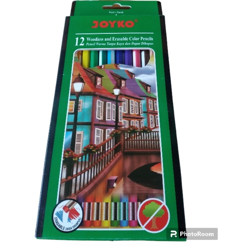 

Pensil warna panjang JOYKO bisa dihapus CP 109