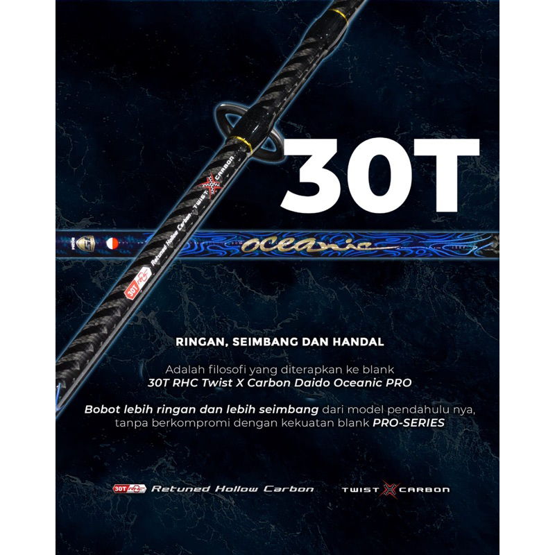 Joran Daido Oceanic Pro Series 270 300 Ring Fuji Packing paralon