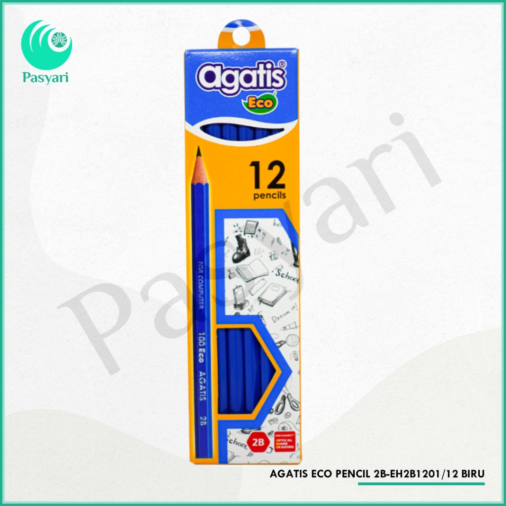 

AGATIS ECO PENCIL 2B-EH2B1201/12 BIRU