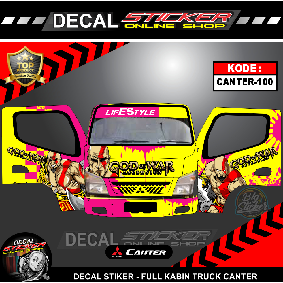 Ready STIKER TRUK CANTER FULL KABIN DECAL STICKER KEREN [ [Siap Kirim] - CANTER