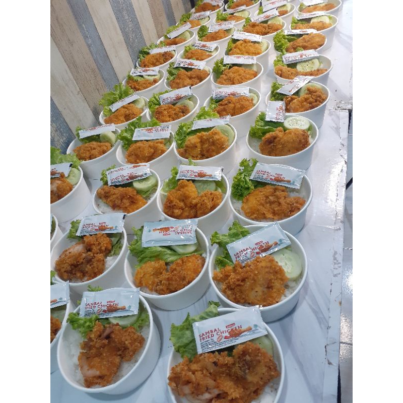 

Rice bowl chicken katsu / birthday cake /rice bowl /rice bowl untuk acara apapun