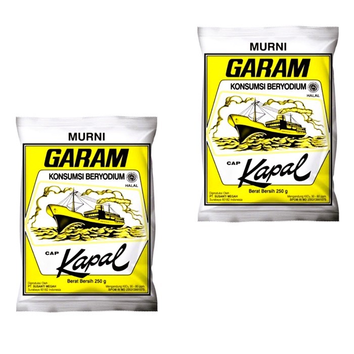 

Garam Cap Kapal 250 Gram Isi 2