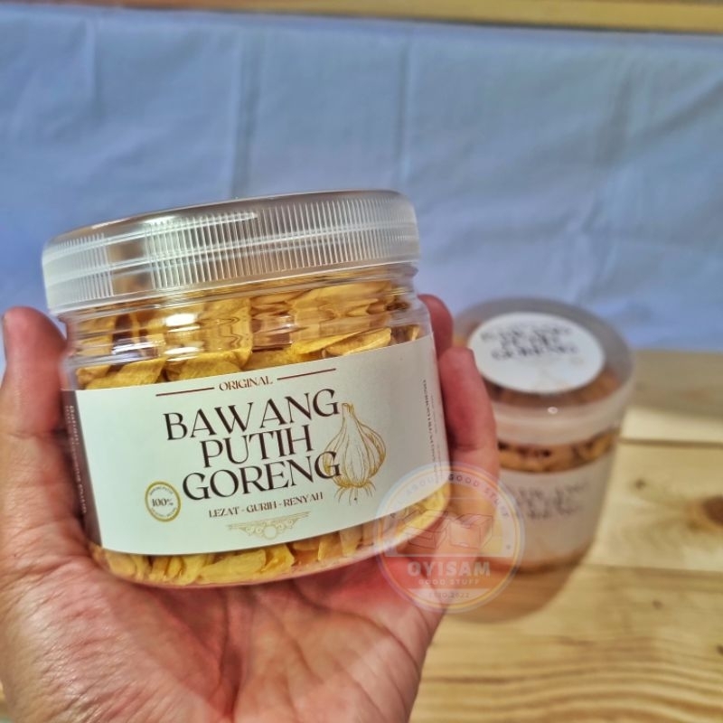 

Bawang Putih Goreng Premium 100gr (100% bawang putih tanpa campuran)