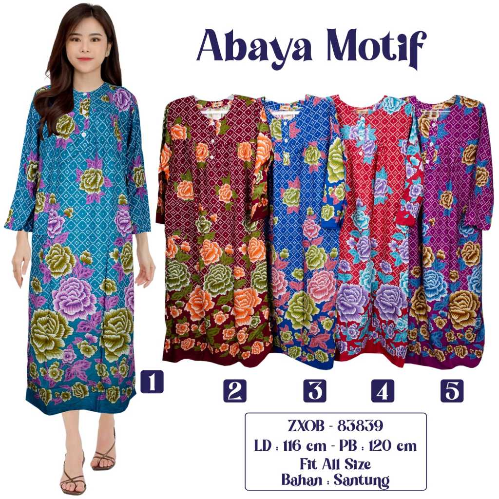 ABAYA BATIK WANITA ABAYA BATIK LENGAN PANJANG ABAYA RIA BATIK