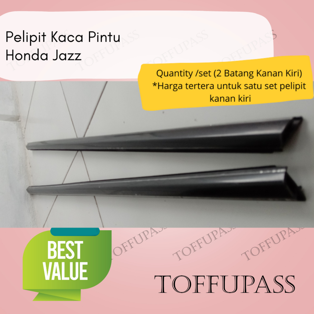 Pelipit Kaca Pintu Ori Mobil Honda Jazz RS GE8