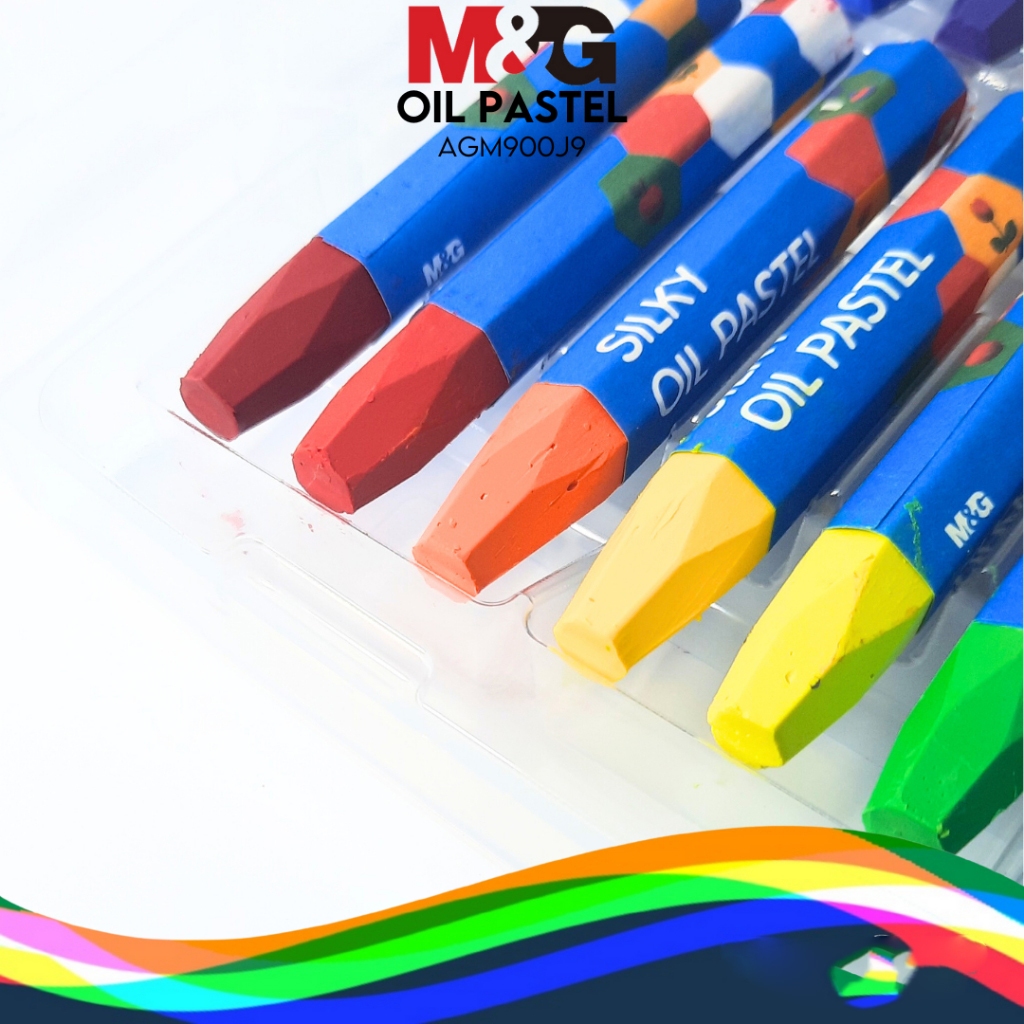 

Krayon M&G Oil Pastel Silky Crayon Set 18 Warna AGM900J9