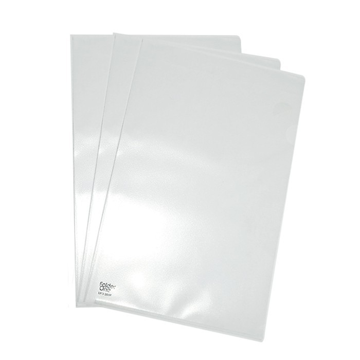 

Map L FOLIO CPP Embos / Map bening F4 Kulit Jeruk Folder One (Lusin)