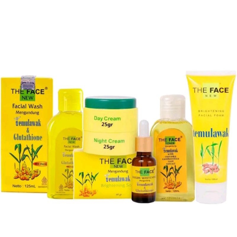 [BPOM] THE FACE TEMULAWAK | PAKET SKINCARE TEMULAWAK BPOM | TEMULAWAK SKINCARE PEMUTIH WAJAH GLOWING