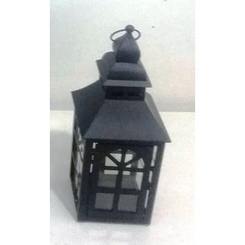 Lantern Lentera dekor dekorasi decoration Dekoratif tempat lilin Lantern besi hitam