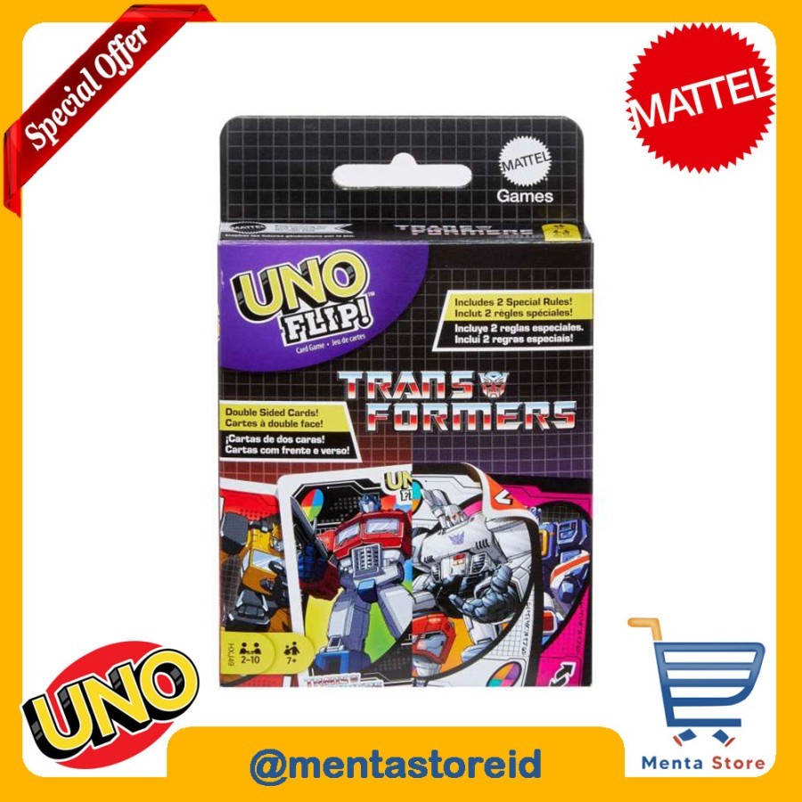 UNO Flip Transformers - Permainan Kartu