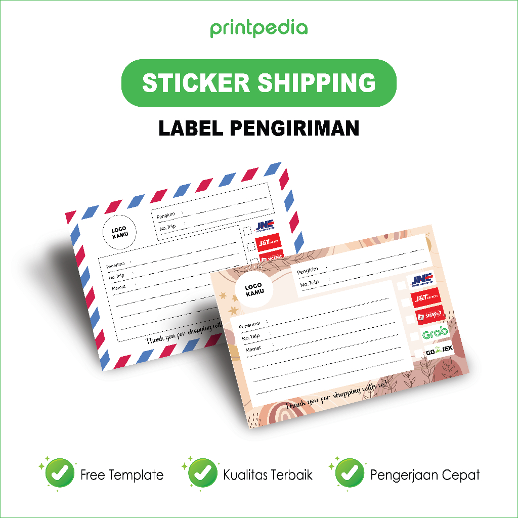 

Cetak Stiker Label Pengiriman Online Shop / Label Shipping Custom