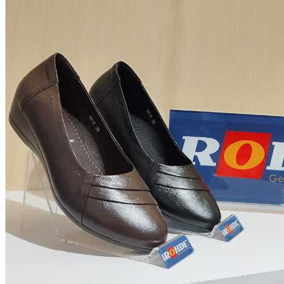 ROHDE 6914 Sepatu wedges Wanita Warna Black dan Coffee
