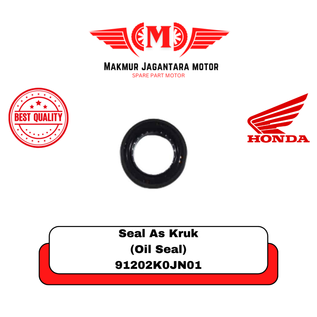 Oil Seal 19.5X31.5X6 ( Seal As Kruk - 91202K0JN01 ) – Honda BeAT K1A