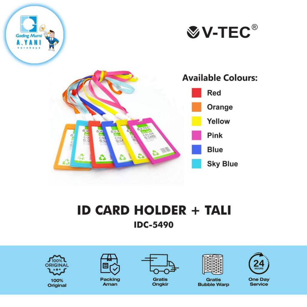 

V-TEC TALI ID CARD IDC 5490 - TALI + NAME TAG