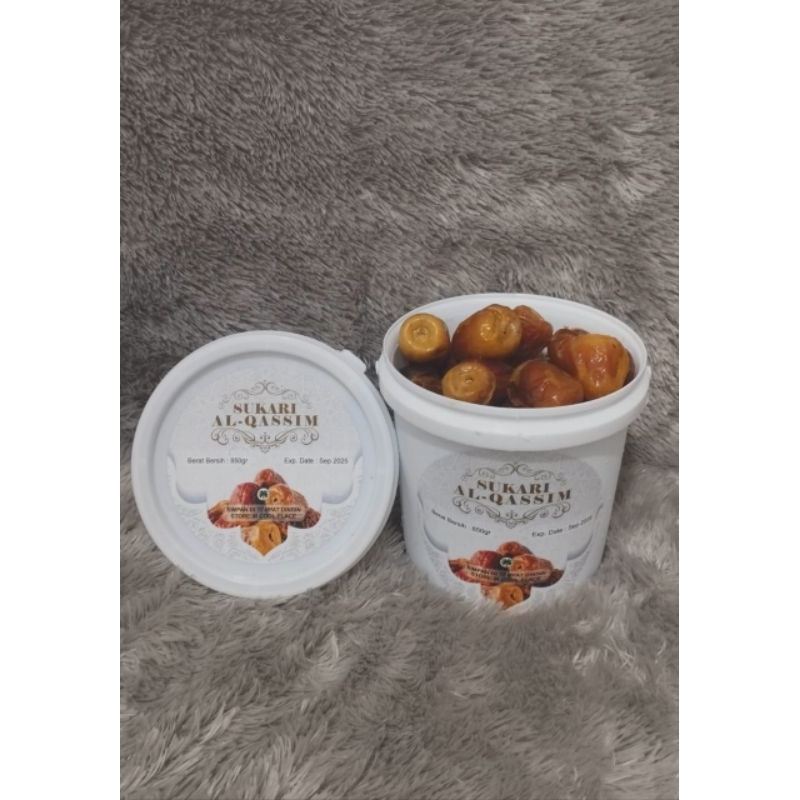 

Kurma Sukari Al Qassem Ember kemasan 800gr