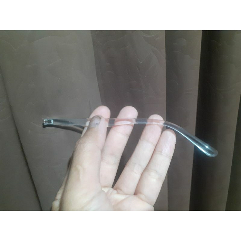 Tangkai Batang Gagang Kacamata Plastik Transparan engsel Double