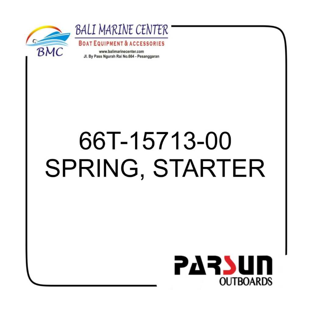 66T-15713-00 SPRING, STARTER