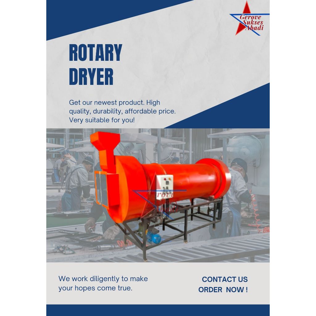 Rotary Dryer / Pengering Rotary / Pengering Padi/Jagung/singkong Dll.