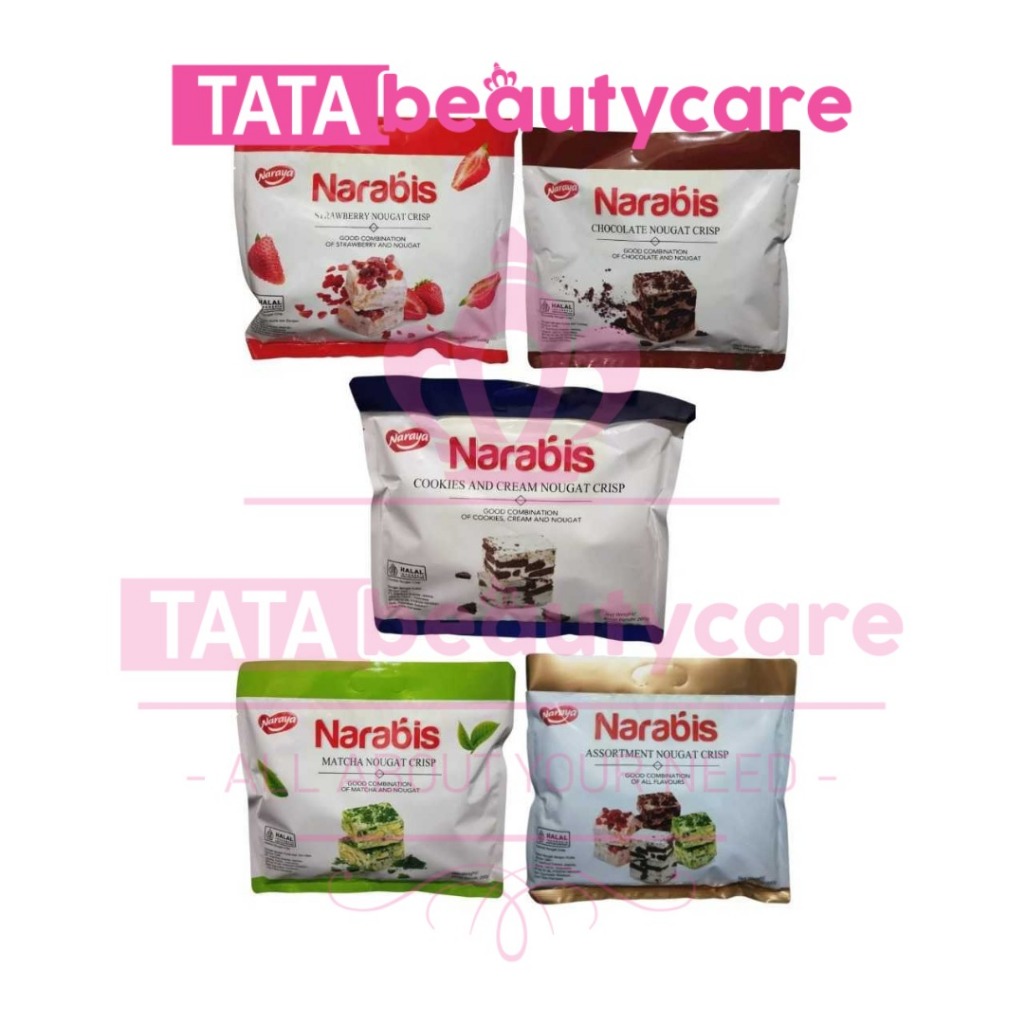 

[300gr] S102 | Naraya NARABIS Chocolate Strawberry Matcha Cookies Cream Assortment Nougat Crisp 200g