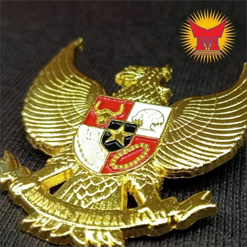 Pin Garuda RI Peniti kuningan