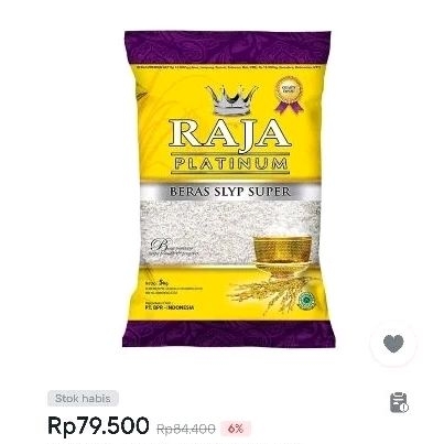 

BERAS RAJA PLATINUM KUNING