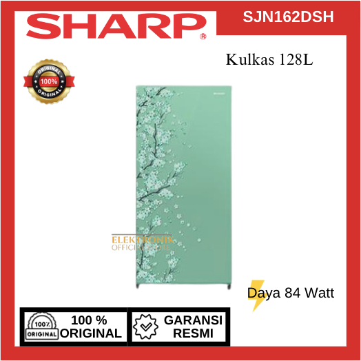 SHARP KULKAS 1 PINTU SJN162DSH128L/SJN-162DSH/SJN162DSH/SJN 162DSH/LOW WATT MURAHORIGINAL BERGARANSI