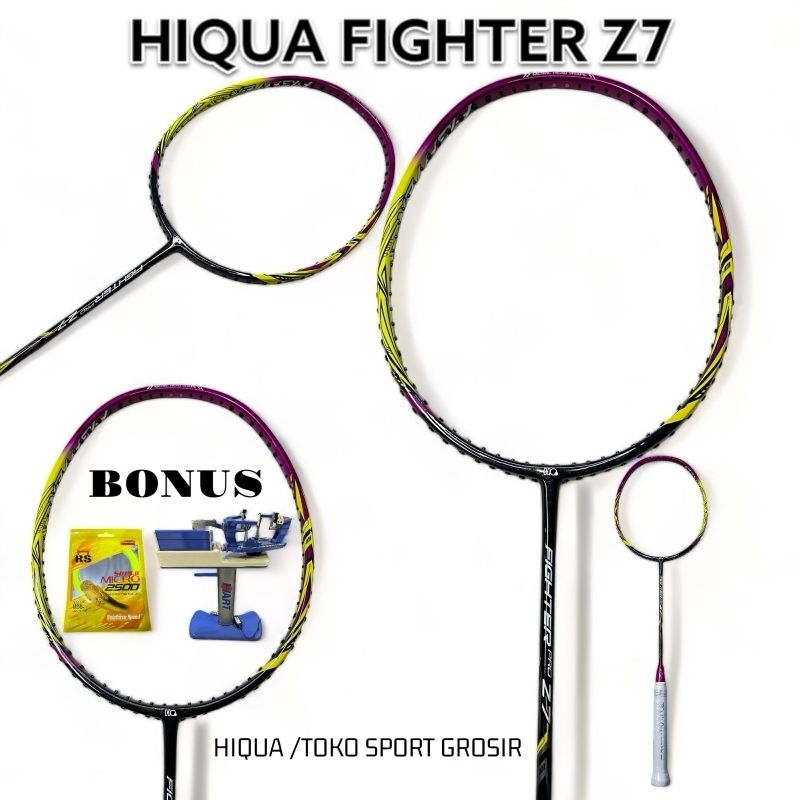 Raket Badminton Hiqua Fighter pro Z5 Z7 Z8 Z9