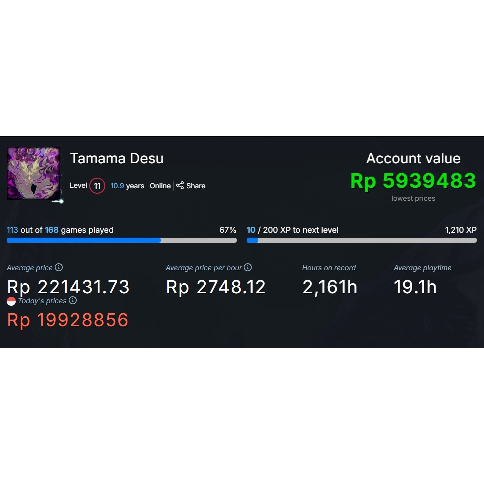 Akun Steam 150+ Games