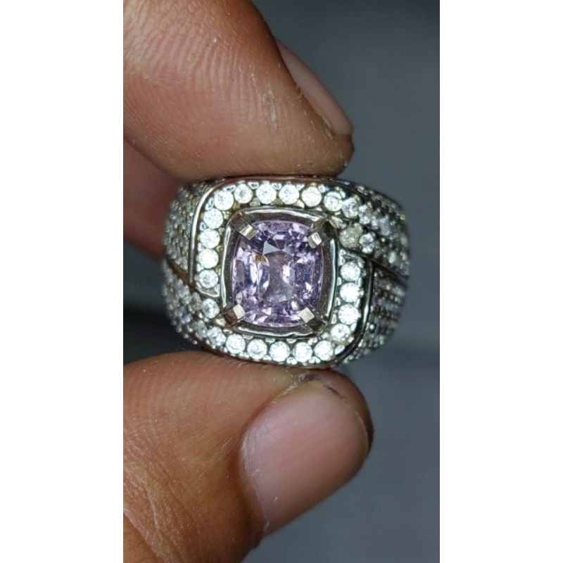 Natural purple spinel