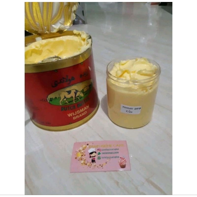 

butter wisman wijsman wysman repack 500gr (menggunakan wadah topes jar)