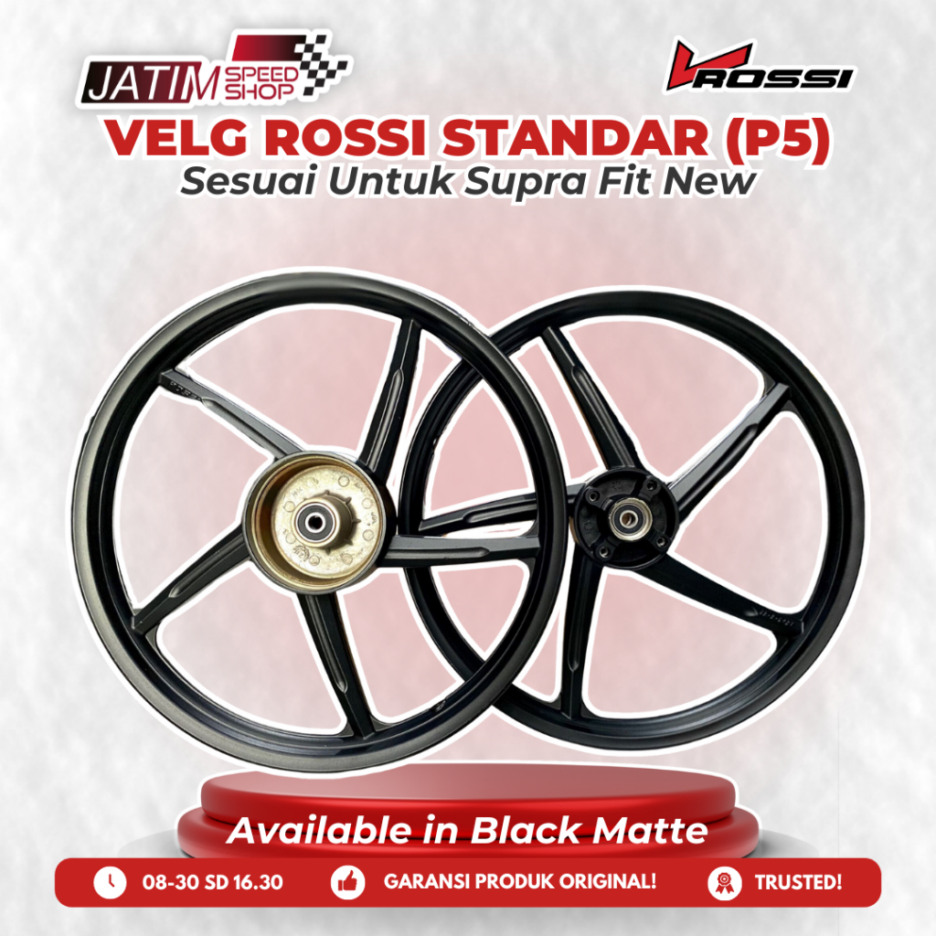 V-Rossi Vrossi Velg Standar STD Palang 5 P5 Batang 5 Untuk Supra Fit New Tipe Zigen Macho Hawk Vultu