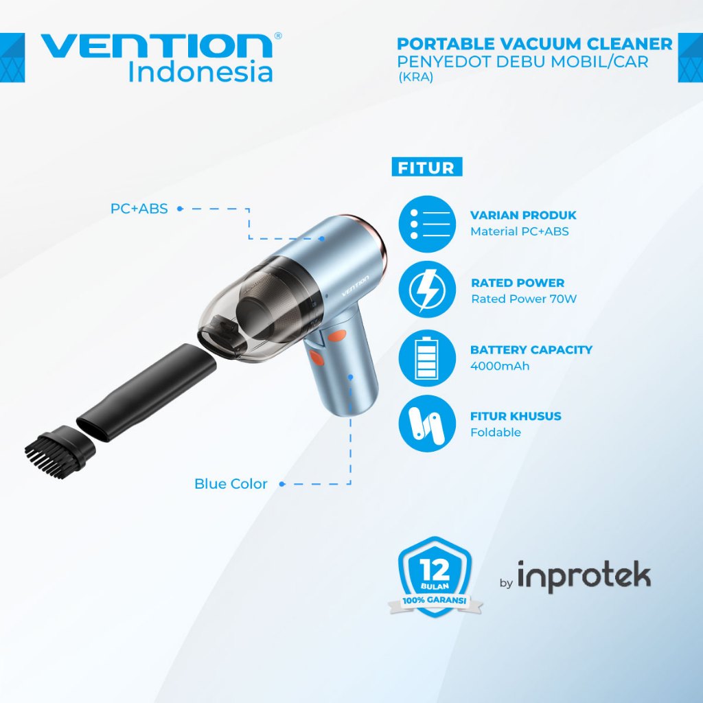 Vention Portable Vacuum Cleaner Penyedot Debu Mobil/Car