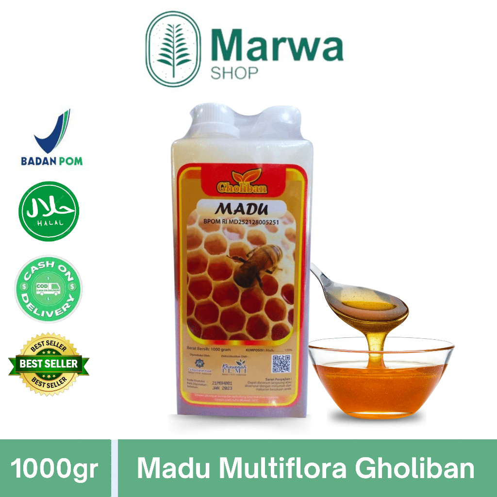 

PROMO..!! MADU HUTAN MULTIFLORA GHOLIBAN 1000GR PRODUK ASLI..FREE PACKING DUS