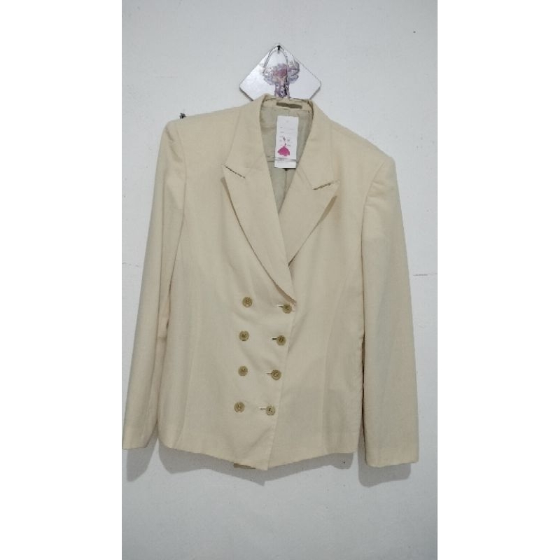 preloved blazer cream