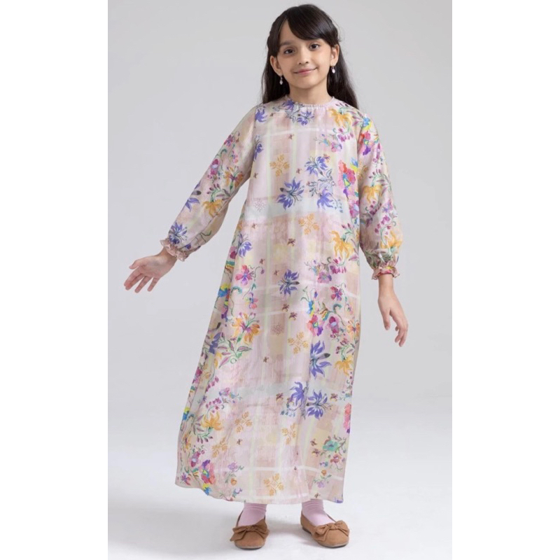 Loci Dress Girl Baju Dress Anak Perempuan Muslim Riamiranda Selayar RM Ria Miranda Lebaran Raya