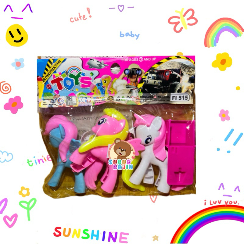 Mainan anak little pony  play set FI 556