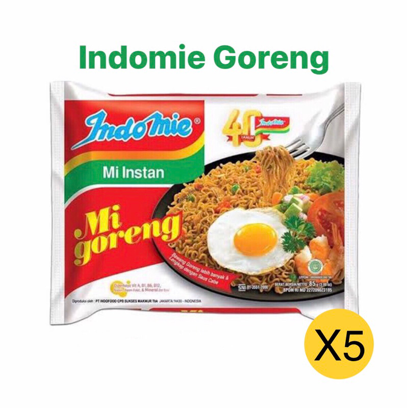 

Indomie Goreng 5 Pcs (5 Bungkus) | Mie Instant Goreng