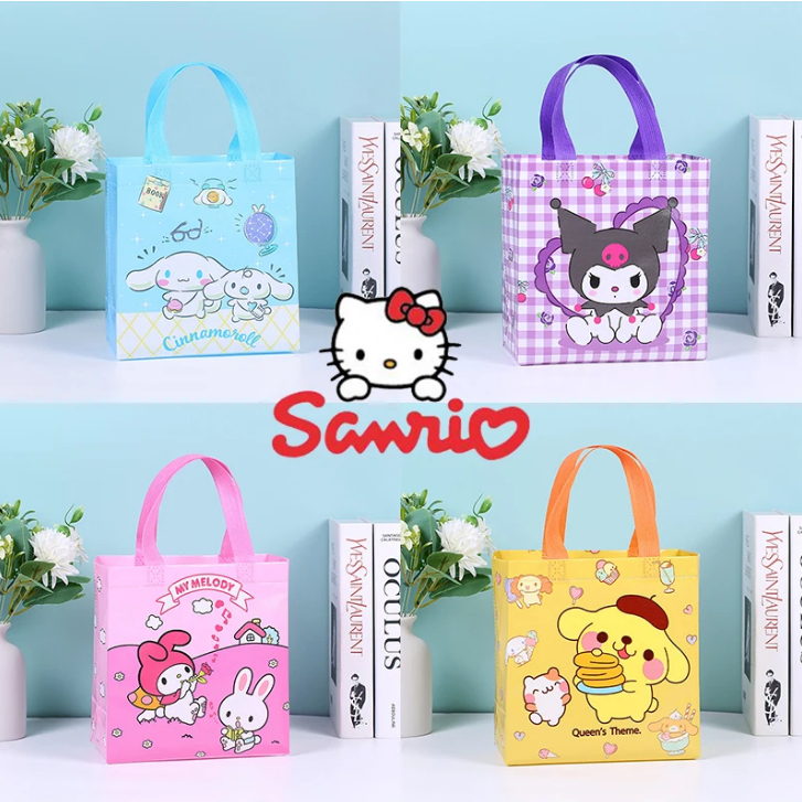 

GOODIE BAG KARAKTER SANRIO ANIMALS TAS KANTONG KAIN SOUVENIR ULANG TAHUN HAMPERS