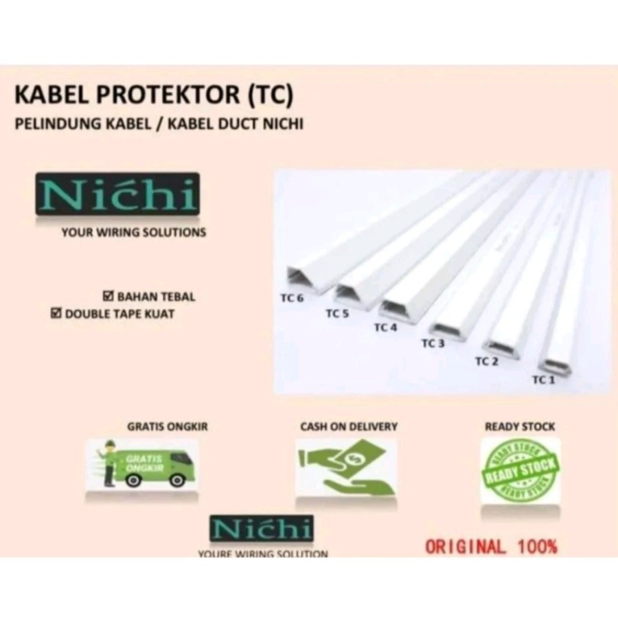 Nichi Kabel Duct Protector TC 2/3/4) 5/6 1 meter Premium Quality