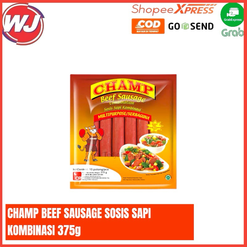 

CHAMP BEEF SAUSAGE COMBINATION 375g