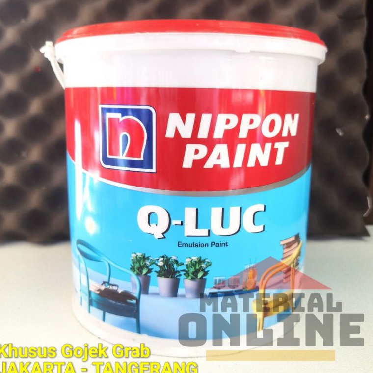Hot Sell QLUC Q Luc Qiluc Cat Tembok Warna Putih Hitam Cream Hijau Biru Abu Nippon Paint Galon 5Kg 5 Kg Murah