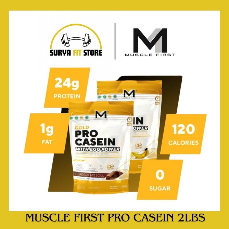 Muscle First Pro Casein 2lbs 900 Gram Whey Protein