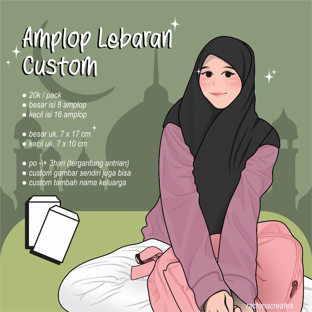 Angpau - Amplop Lebaran Custom Foto | Aesthetic | Cute