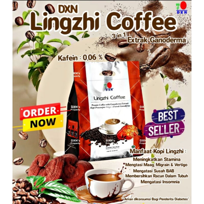 

Kopi lingzhi (lingzhi coffee) Ganoderma Dxn / kopi kesehatan