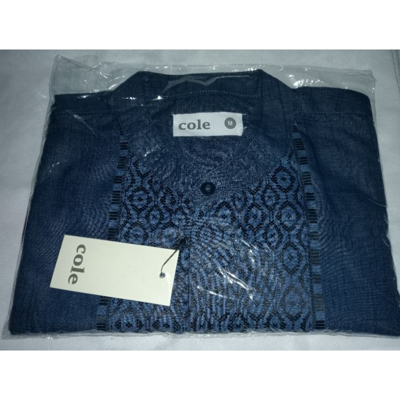 Koko cole lengan pendek warna navy