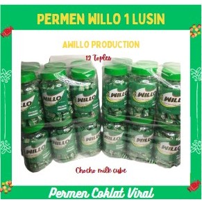 

Willo candy cube permen viral 1 lusin /12 toples