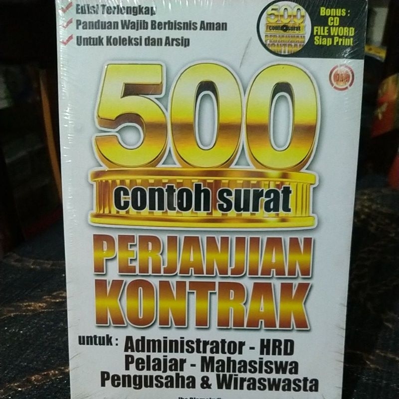 

500 contoh surat perjanjian kontrak plus CD