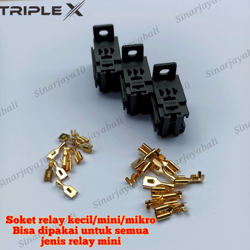 soket relay 4kaki 5kaki gandeng bangku mini rumah rellay kecil kaki khusus socket rilay comp starter
