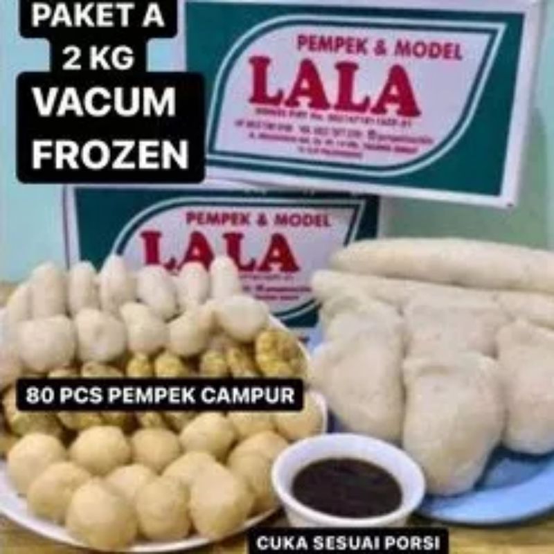 

Pempek Lala 26 ilir palembang (Isi 80.pcs Campur)